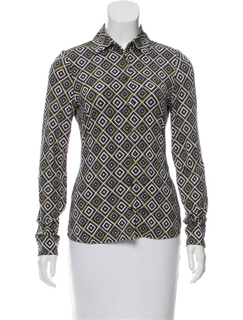 prada silk button up|prada tops for women.